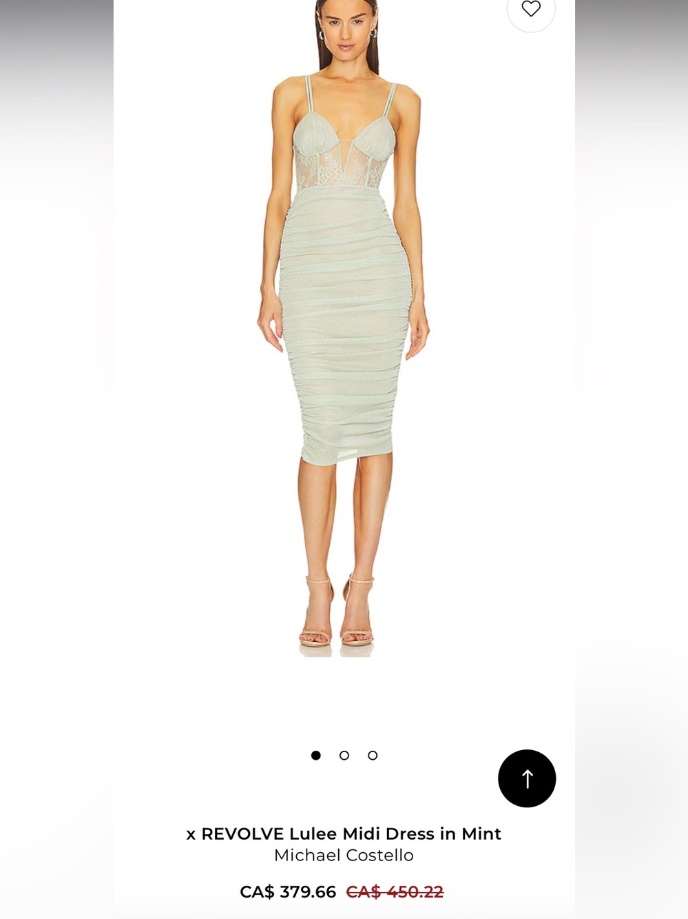 Michael Costello x Revolve Mint Dress Cocktail Evening Wedding Bridesmaid Dress